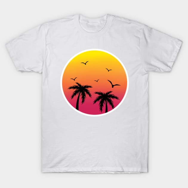 Palm trees T-Shirt by Jasmwills